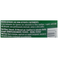 Biopoint Biologico - Maschera Nutriente Bio per Capelli Secchi e Disidratati, Trattamento Ristrutturante e Idratante con Olii Biologici, Dona Morbidezza e Setosità, 200 ml