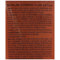Biopoint - Scrub Corpo Pure Detox, con Sale del Mar Morto e scorza d'Arancia, Esfoliante e Levigante