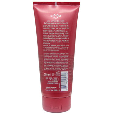 Biopoint Styling - Gel Capelli Definition a Fissaggio Forte Senza Residui, Azione Rinforzante e Illuminante, Dona Idratazione e Definizione Estrema, 200 ml
