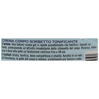Biopoint - Crema Corpo Sorbetto Tonificante, Azione Idratante e Tonicizzante Fino a 48h, Dona Freschezza e una Pelle Compatta e Vitale, 300 ml