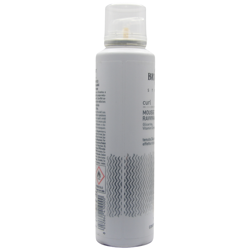 Biopoint Styling - Mousse Ravvivaricci, Definisce i Capelli Ricci, Azione Idratante e Anticrespo, Dona Morbidezza, Elasticità e Volume, 150 ml