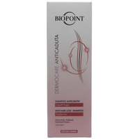 BIOPOINT Shampoo DERMOCARE ANTICADUTA Per Capelli Fragili, Speciale Donna. Deterge La Cute Con Delicatezza, Fortifica e Volumizza i Capelli 200ml