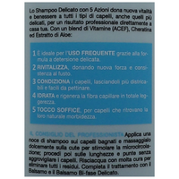 BIOPOINT Shampoo DELICATO Con Vitamins ACEF, Ultra Morbidezza, Per Tutti i Tipi Di Capelli. Dona Nuova Vitalità e Benessere 400ml