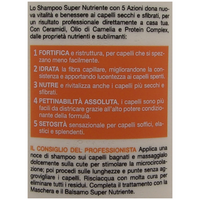 Biopoint Professional Hair Program - Shampoo Capelli Super Nutriente, Formula Ultra Ricca per Idratare e Nutrire i capelli secchi e sfibrati, 400 ml