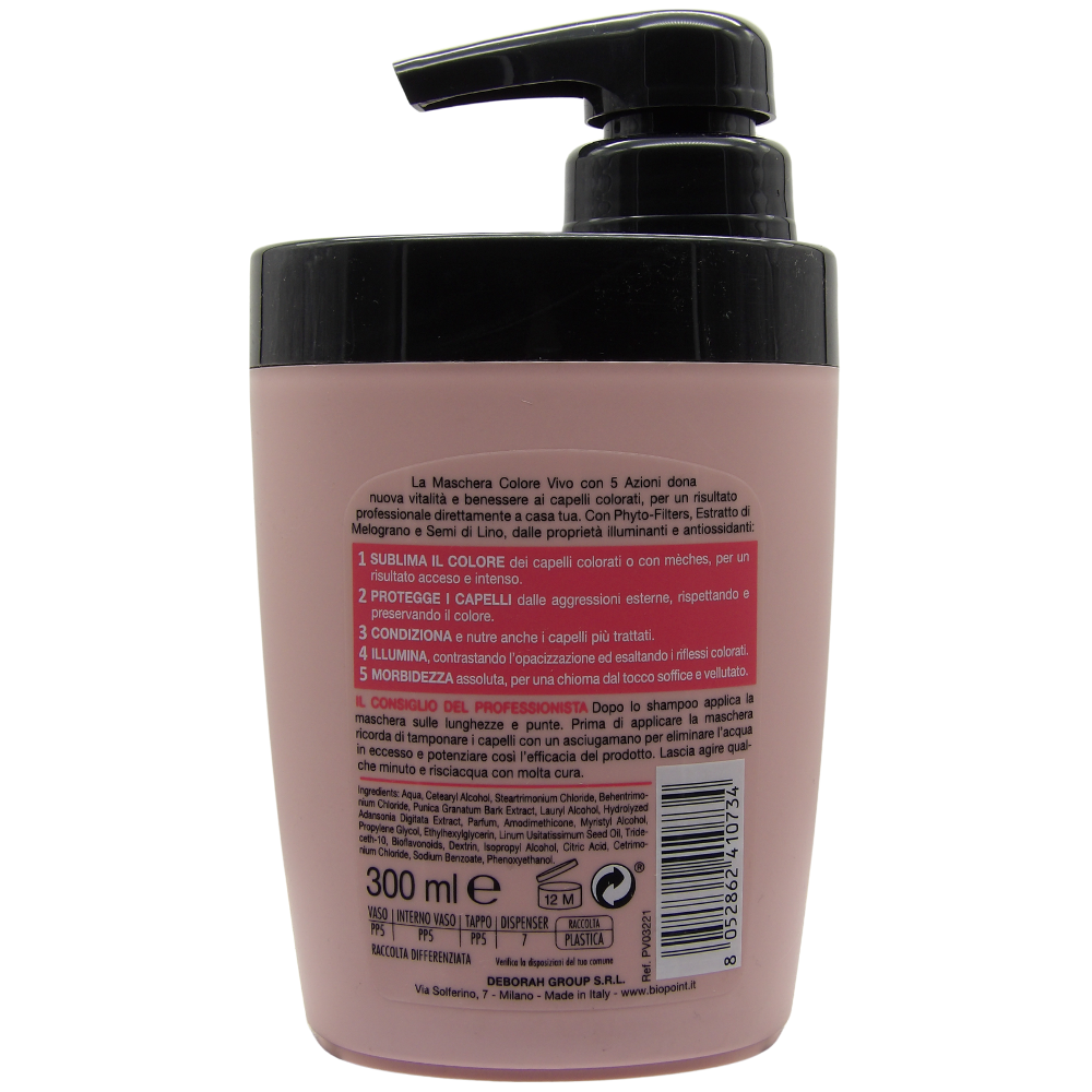 Biopoint Professional Hair Program - Maschera Colore Vivo 300ml
