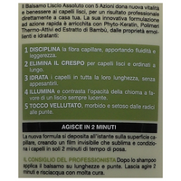 Biopoint Professional Liscio Assoluto Balsamo Formula Ultra Setosita' 5 Azioni Capelli Lisci Tubo 350 ml