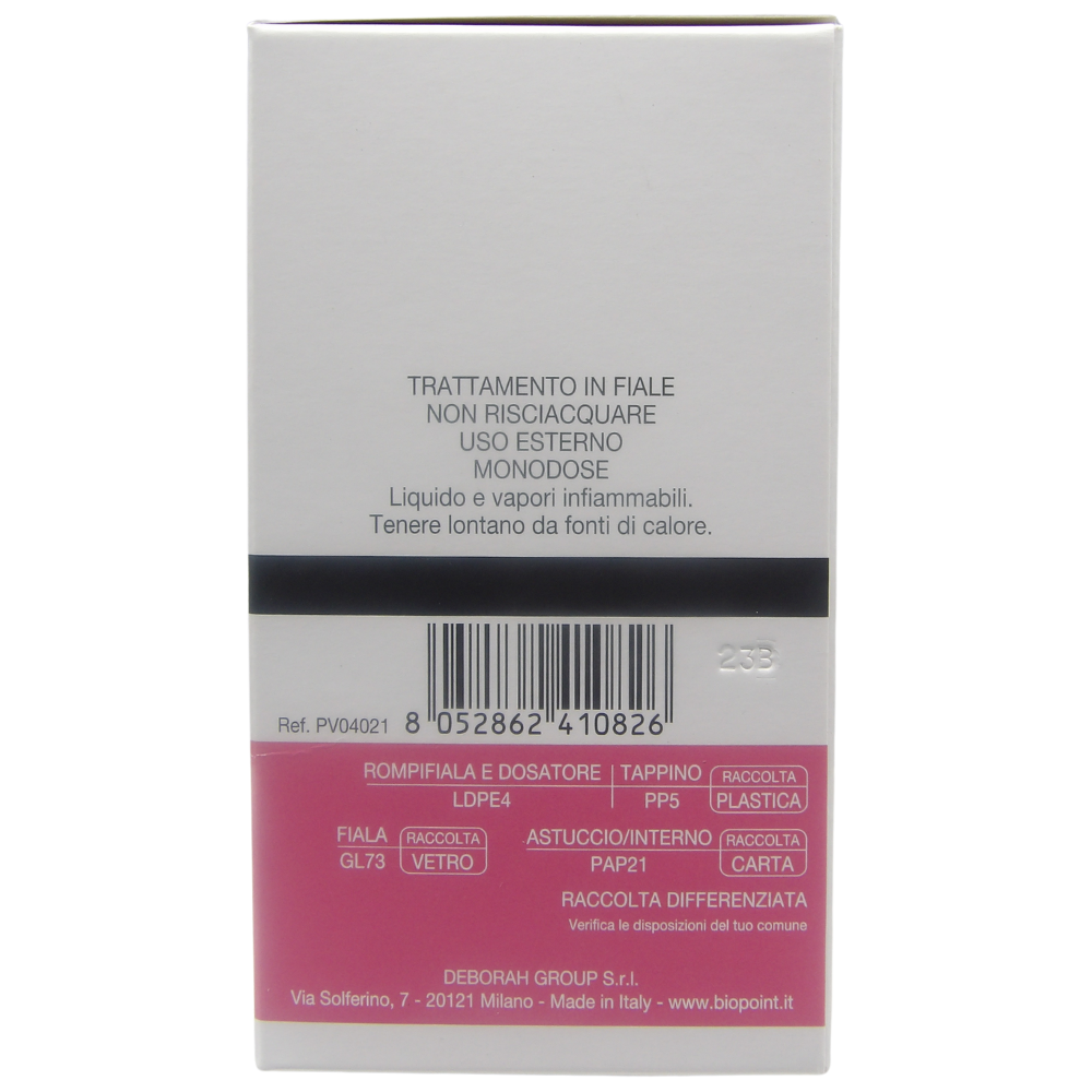 Biopoint Professional Hair Program - Trattamento Fiale Anticaduta Fortificanti, Arricchita con Amminoacidi per capelli fragili, deboli e tendenti a spezzarsi., 10 Fiale da 7ml