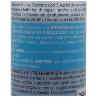 BIOPOINT Balsamo Spray Bi-Fase DELICATO Ultra Morbidezza. Con Vitamins ACEF, Tutti i Tipi Di Capelli. 5 Azioni: Istantaneo, No Risciacquo, Districa, Illumina, Tocco Soffice 50ml