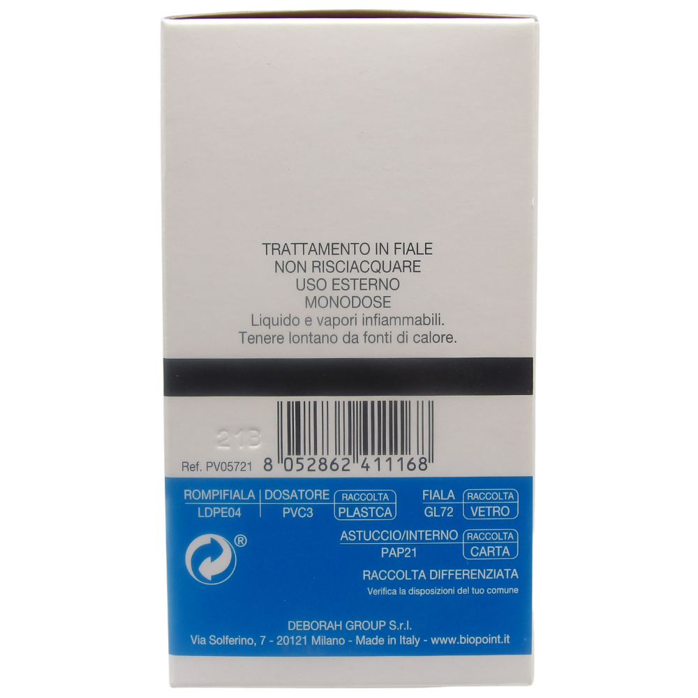 Biopoint Professional Hair Program Trattamento Fiale Anticaduta & Antiforfora, Arricchite con Piroctone Olamine e Provitamina B5 per Cute con Problemi di Forfora, 10 Fiale da 7 ml