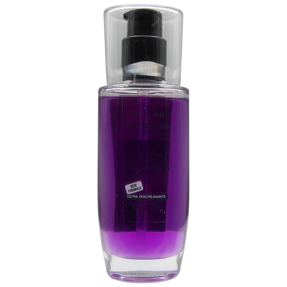 Biopoint Professional Hair Program - Cristalli Liquidi Effetto Anticrespo con Tecnologia Pro Keratin, Disciplina e Districa senza Ungere, Olio per Capelli Secchi e Crespi, Senza Risciacquo, 75ml