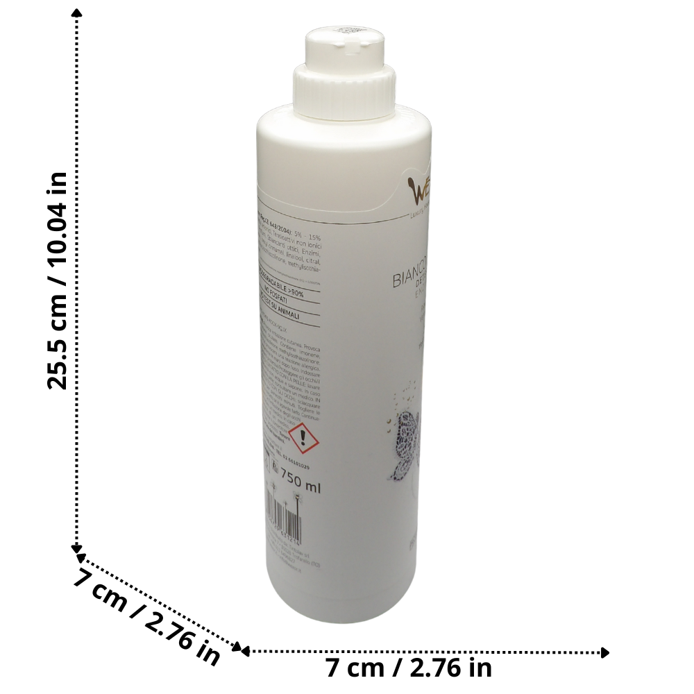 Wexór Detergente Enzimatico BIANCO THERAPY, Rigenera Il Vero Bianco. Già Dal Primo Lavaggio Ridona Brillantezza e Lucentezza 750ml