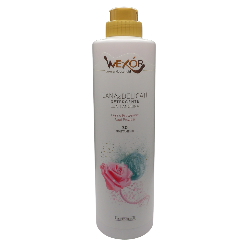 Wexór Detergente Con Lanolina LANA & DELICATI Per Una Cura e Protezione Di Capi Preziosi. Idrata e Protegge Le Fibre 750ml