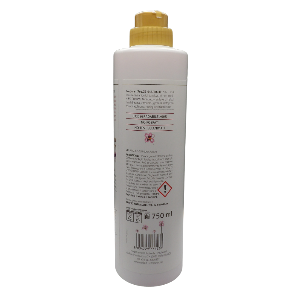 Wexór Detergente Con Lanolina LANA & DELICATI Per Una Cura e Protezione Di Capi Preziosi. Idrata e Protegge Le Fibre 750ml