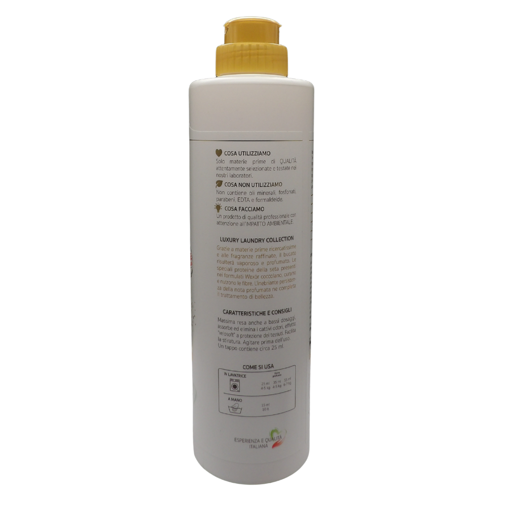 Wexór Elisir Ammorbidente, Con Microcapsule e Proteine Della Seta YLANG YLANG, CASHMERE E LEGNO DI PATCHOULI 750ml