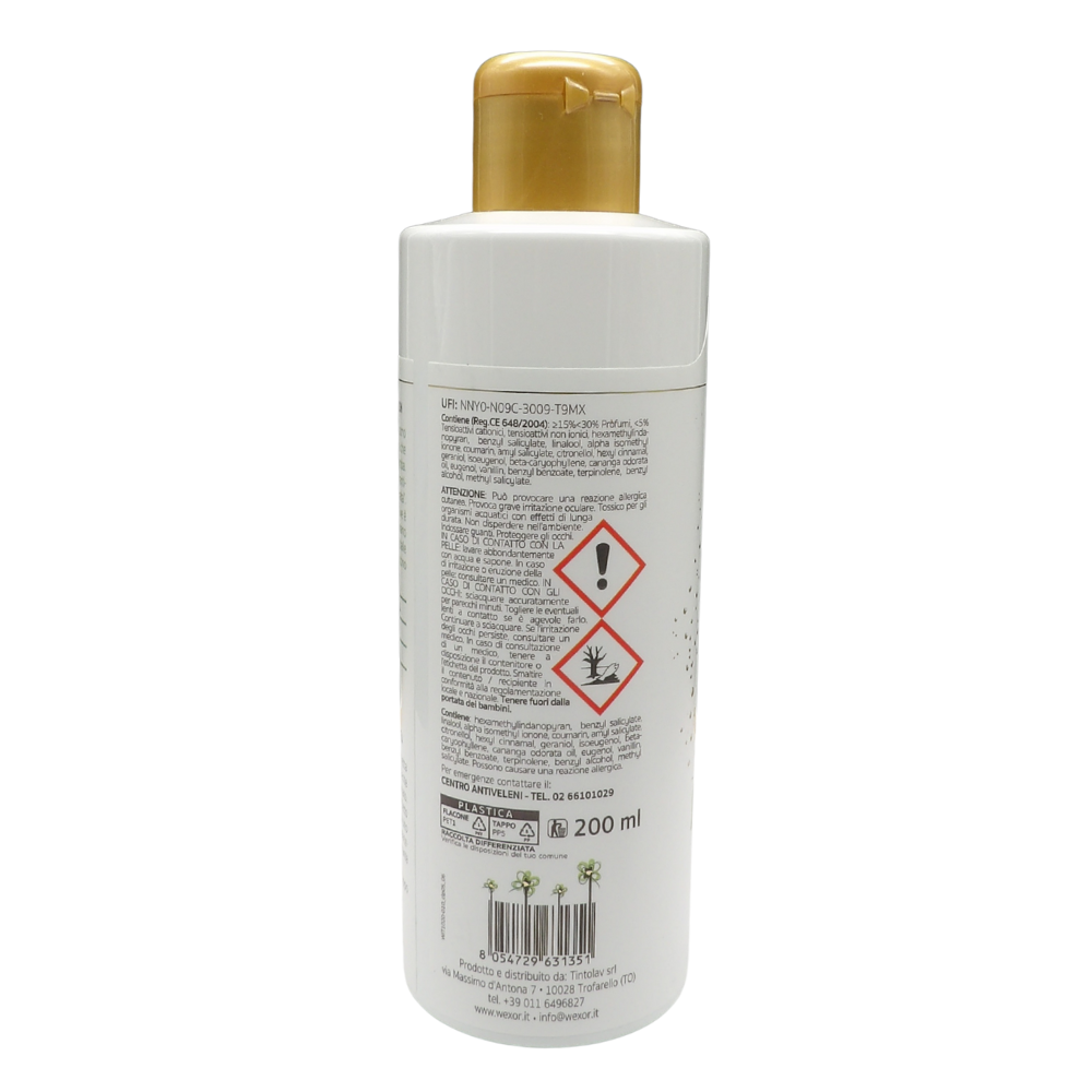 Wexór Elisir Profuma Bucato Con Microcapsule e Proteine Della Seta. Essenza Profumata Per Il Bucato ORCHIDEA VERDE E MUSCHIO DELL'HIMALAYA 200ml