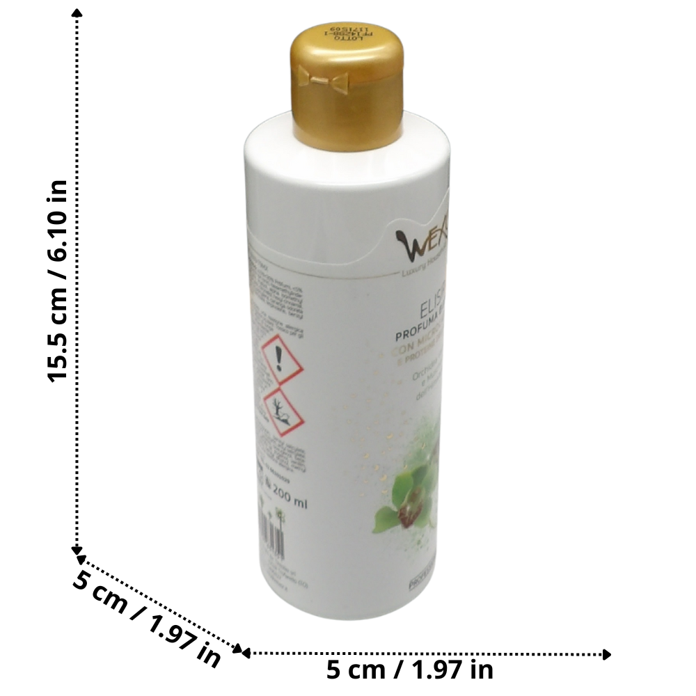 Wexór Elisir Profuma Bucato Con Microcapsule e Proteine Della Seta. Essenza Profumata Per Il Bucato ORCHIDEA VERDE E MUSCHIO DELL'HIMALAYA 200ml