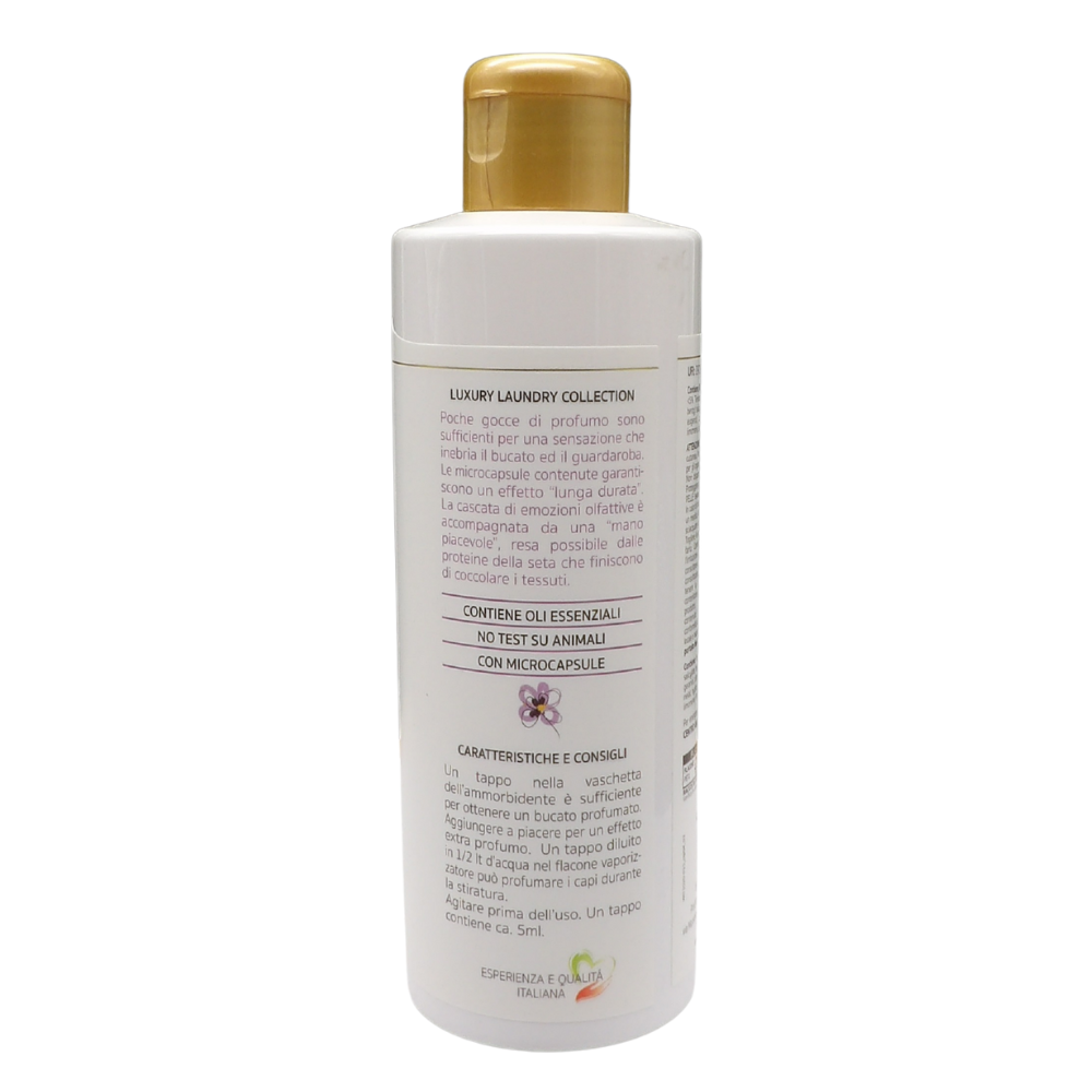 Wexór Elisir Profuma Bucato Con Microcapsule e Proteine Della Seta. Essenza Profumata Per Il Bucato ROSA INDIANA, VIOLETTA E FIORI DI ZENZERO 200ml