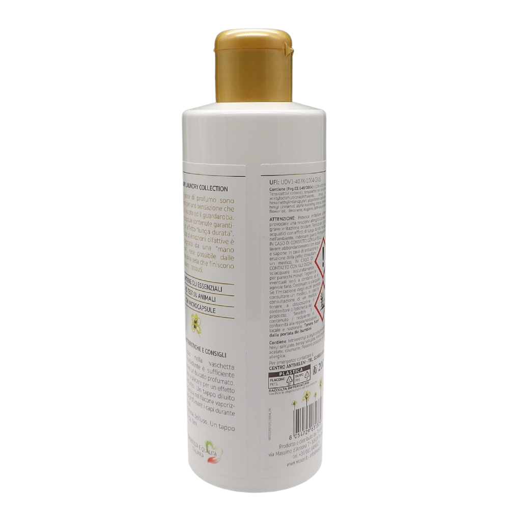 Wexór Elisir Profuma Bucato Con Microcapsule e Proteine Della Seta. Essenza Profumata Per Il Bucato YLANG YLANG, CASHMERE E LEGNO DI PATCHOULI 200ml