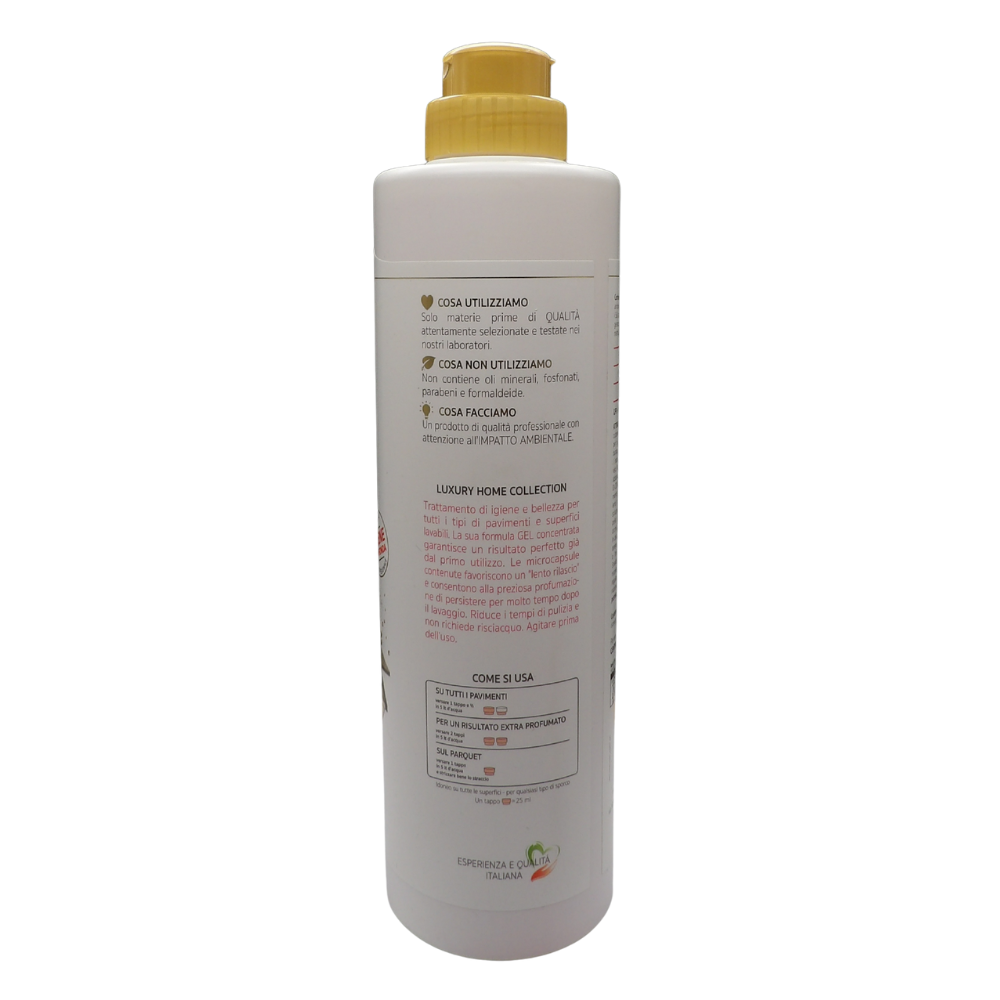 Wexór ELISIR PAVIMENTI Armonia Rosa, Detergente In Gel Igienizzante Con Microcapsule, Profumo ROSA INGLESE, GERANIO e FIORI DI CILIEGIO 750ml