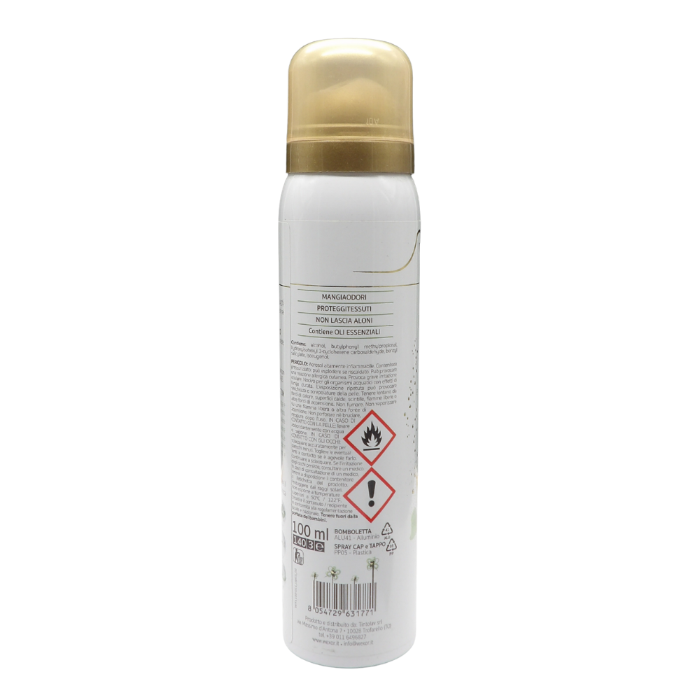 Wexór Deo Spray Formato Travel ELISIR TESSUTI Profuma e Protegge. ORCHIDEA VERDE e MUSCHIO DELL'HIMALAYA, Una Fragranza Raffinata, Intensa e Preziosa 100ml