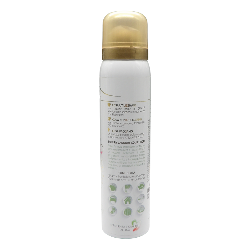Wexór Deo Spray Formato Travel ELISIR TESSUTI Profuma e Protegge. ORCHIDEA VERDE e MUSCHIO DELL'HIMALAYA, Una Fragranza Raffinata, Intensa e Preziosa 100ml