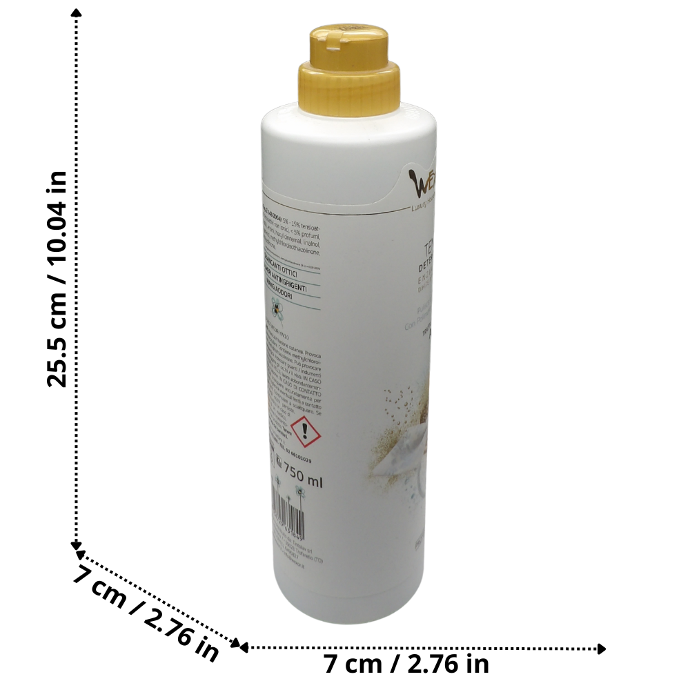 Wexór TENDE Detergente Enzimatico Trattamento A, Pulisce e Protegge Con Polimero Antingrigente. Prodotto Specifico Per Tende Bianche. La Speciale Formula Le Pulisce In Profondità e Ne Ripristina L’Originale Brillantezza 750ml