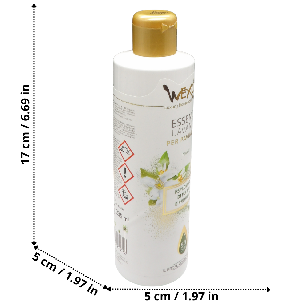 Wexór Essenza Lavante Per Pavimenti, NEROLI. Prodotto Super Concentrato Che Unisce Un’Azione Detergente Senza Eguali a Una Fragranza Unica e Intensa 235ml