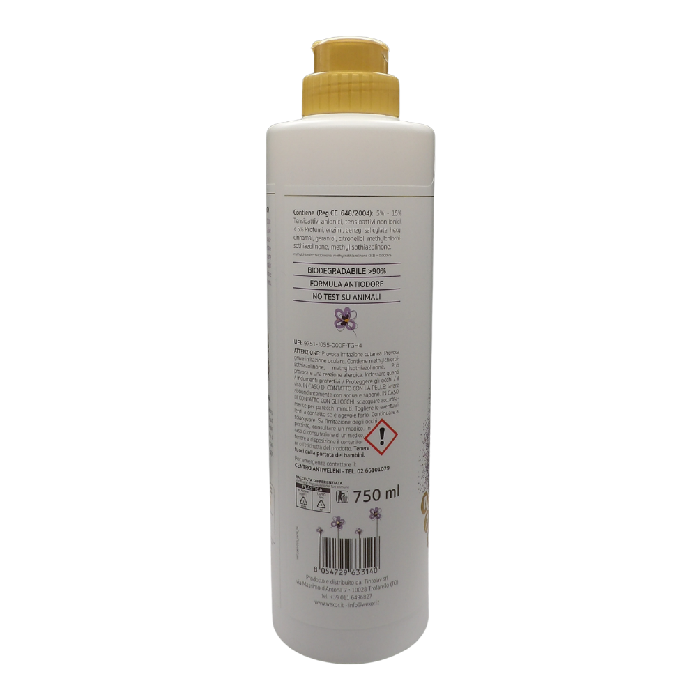 Wexór ELIMINA ODORI Detergente SPORT e BUCATO, Indispensabile Per Chi Vuole Pulizia e Igiene Laddove Il Cattivo Odore Deve Essere Eliminato 750ml