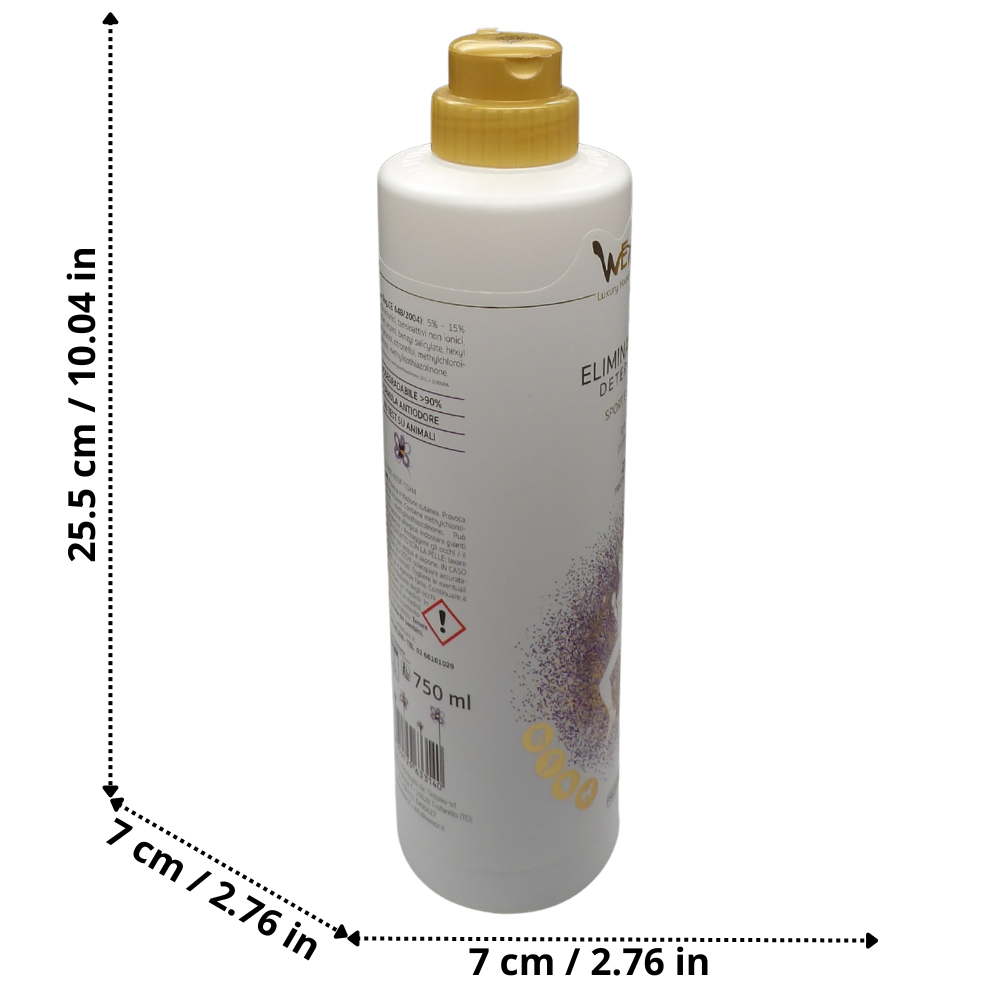 Wexór ELIMINA ODORI Detergente SPORT e BUCATO, Indispensabile Per Chi Vuole Pulizia e Igiene Laddove Il Cattivo Odore Deve Essere Eliminato 750ml