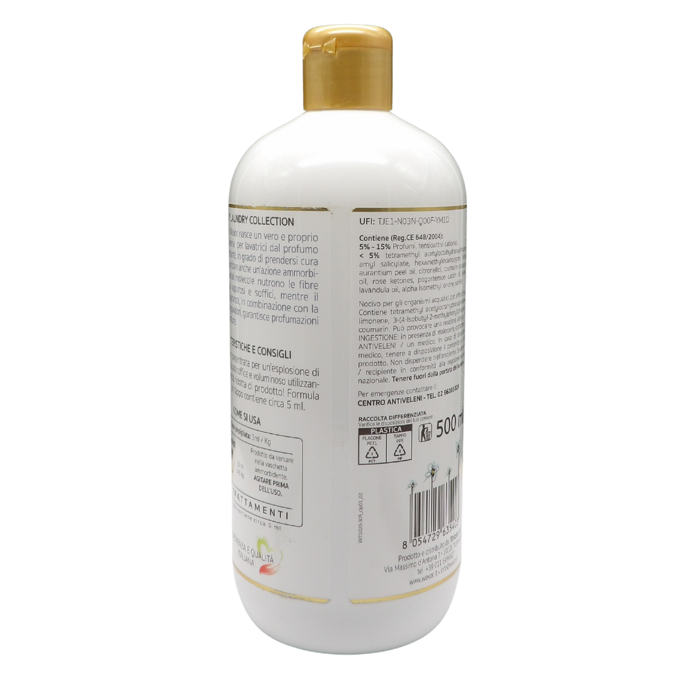 Wexór Profuma Bucato Con Ammorbidente, Formula Mangia Odori, ELISIR ACQUATICO. Per Un Bucato Soffice, Voluminoso e Profumatissimo 500ml