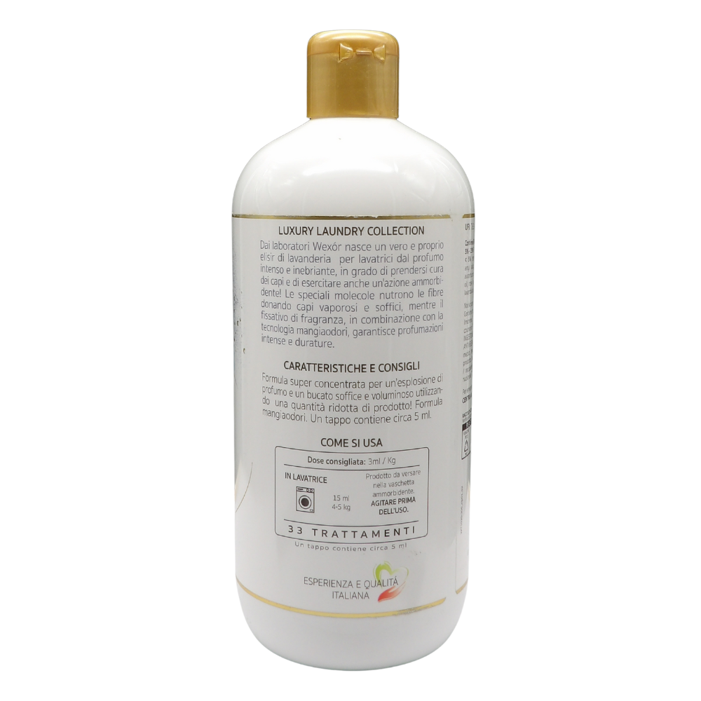 Wexór Profuma Bucato Con Ammorbidente, Formula Mangia Odori, ELISIR ACQUATICO. Per Un Bucato Soffice, Voluminoso e Profumatissimo 500ml