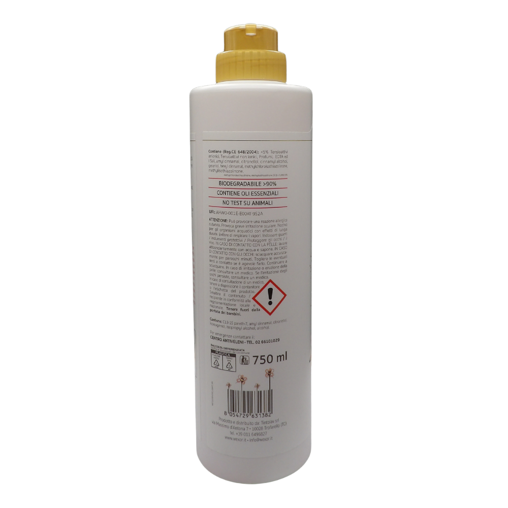 Wexór ELISIR PAVIMENTI Zagara, Detergente In Gel Igienizzante Con Microcapsule, Profumo ZAGARA, FIOR DI LOTO e ACCORDO MEDITERRANEO 750ml