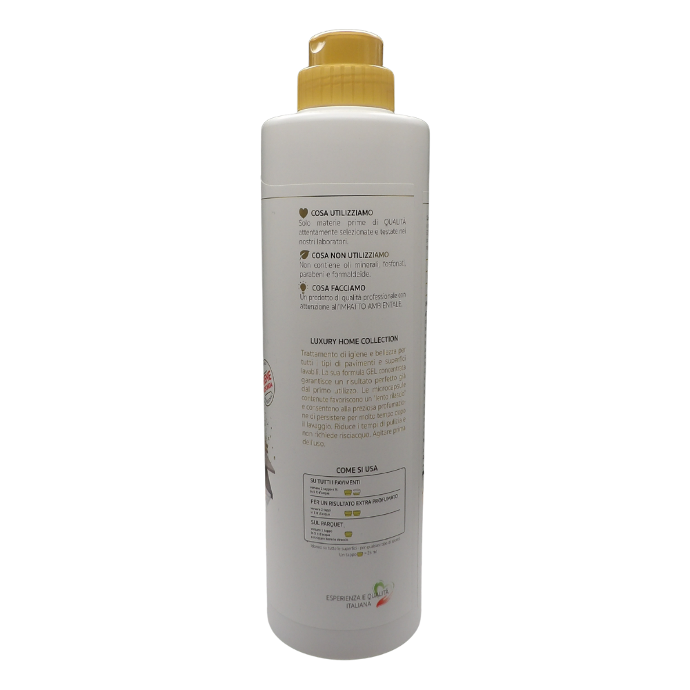 Wexór ELISIR PAVIMENTI Zagara, Detergente In Gel Igienizzante Con Microcapsule, Profumo ZAGARA, FIOR DI LOTO e ACCORDO MEDITERRANEO 750ml