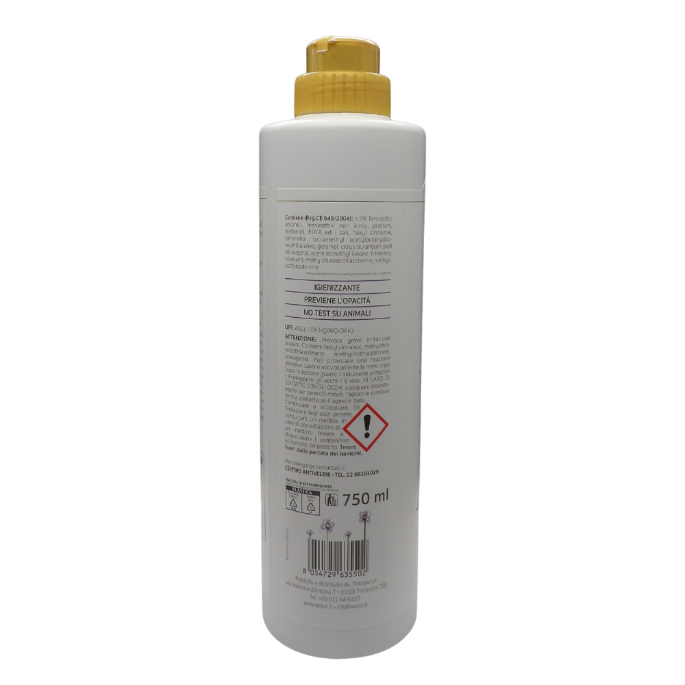 Wexór Elisir GRES Detergente In Gel Con Microcapsule Igienizzante, Alta Protezione. Profumo PATCHOULI, MENTA FRESCA e FIORI D'ACQUA 750ml