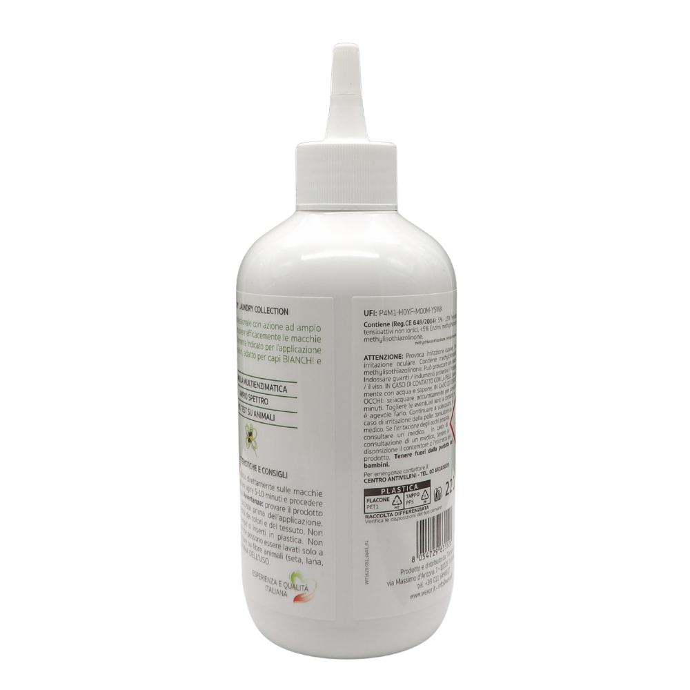 Wexór Smacchiatore Professionale MACCHIE MAGRE. Adatto Per Macchie Di: Erba, Caffè, Tannino, Sangue, Tè, Birra, Succhi Di Frutta, Frutta, Marmellate e Tanto Altro… 220ml