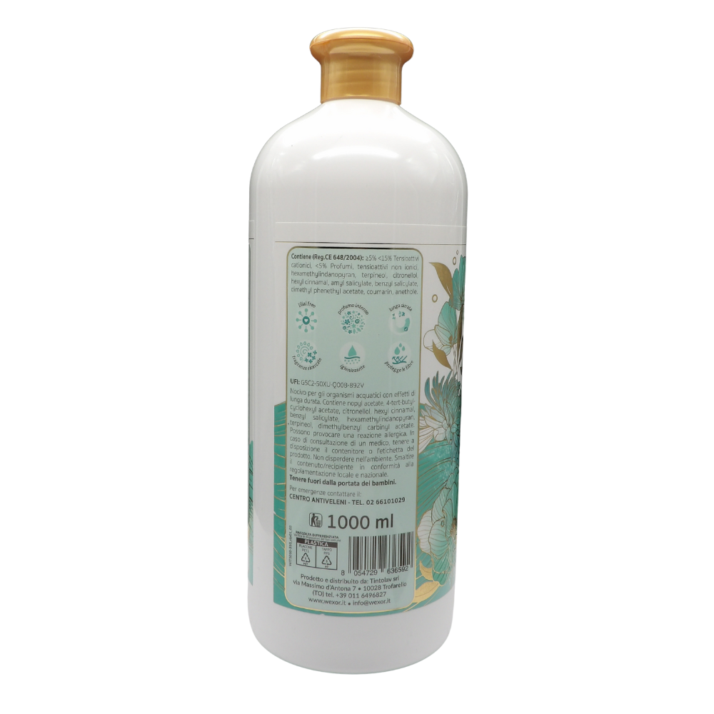 Wexór AMMORBIDENTE PROFUMANTE FIOR DI LOTO Extra Parfum. Per Un Bucato Vaporoso e Super Profumato. Morbidezza Che Coccola, Fragranze Indimenticabili! 1000ml