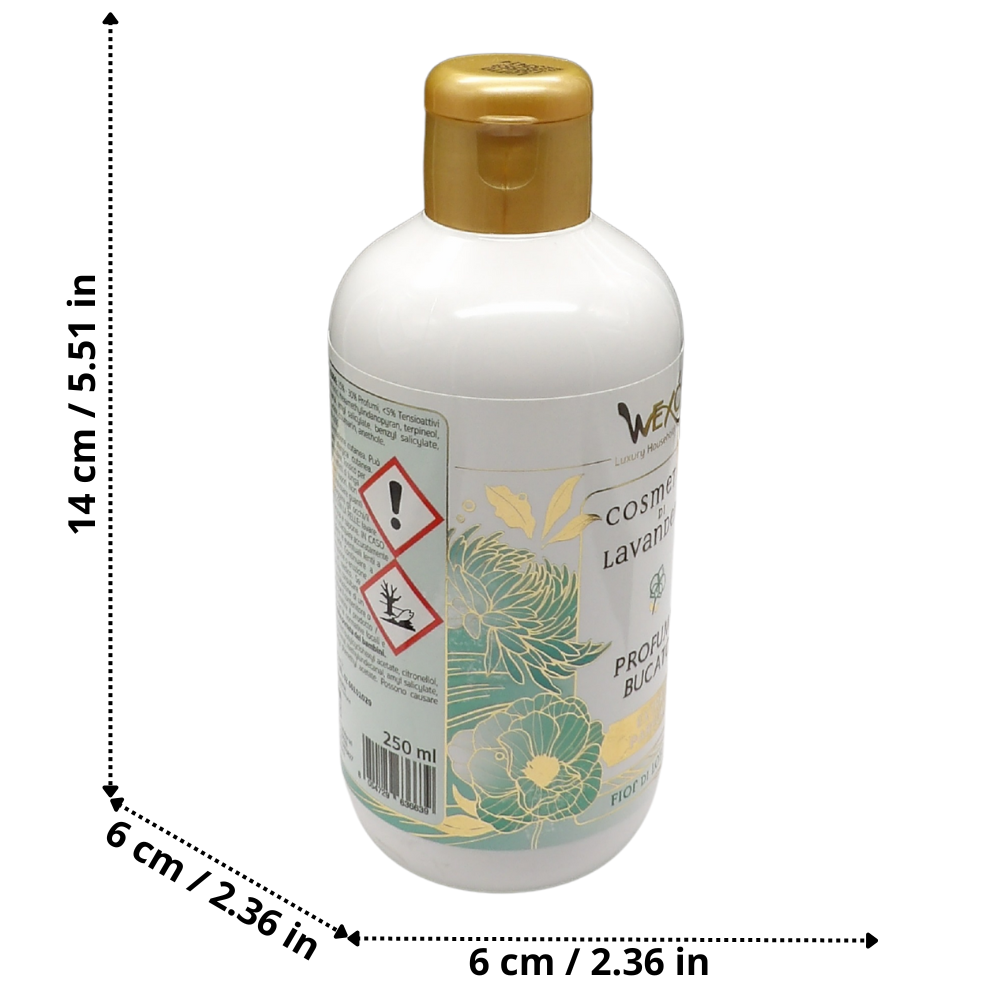 Wexór Essenza PROFUMA BUCATO FIOR DI LOTO Extra Parfum. Un Concentrato Di Morbidezza e Profumo Inebriante In Poche Gocce Di Prodotto 250ml