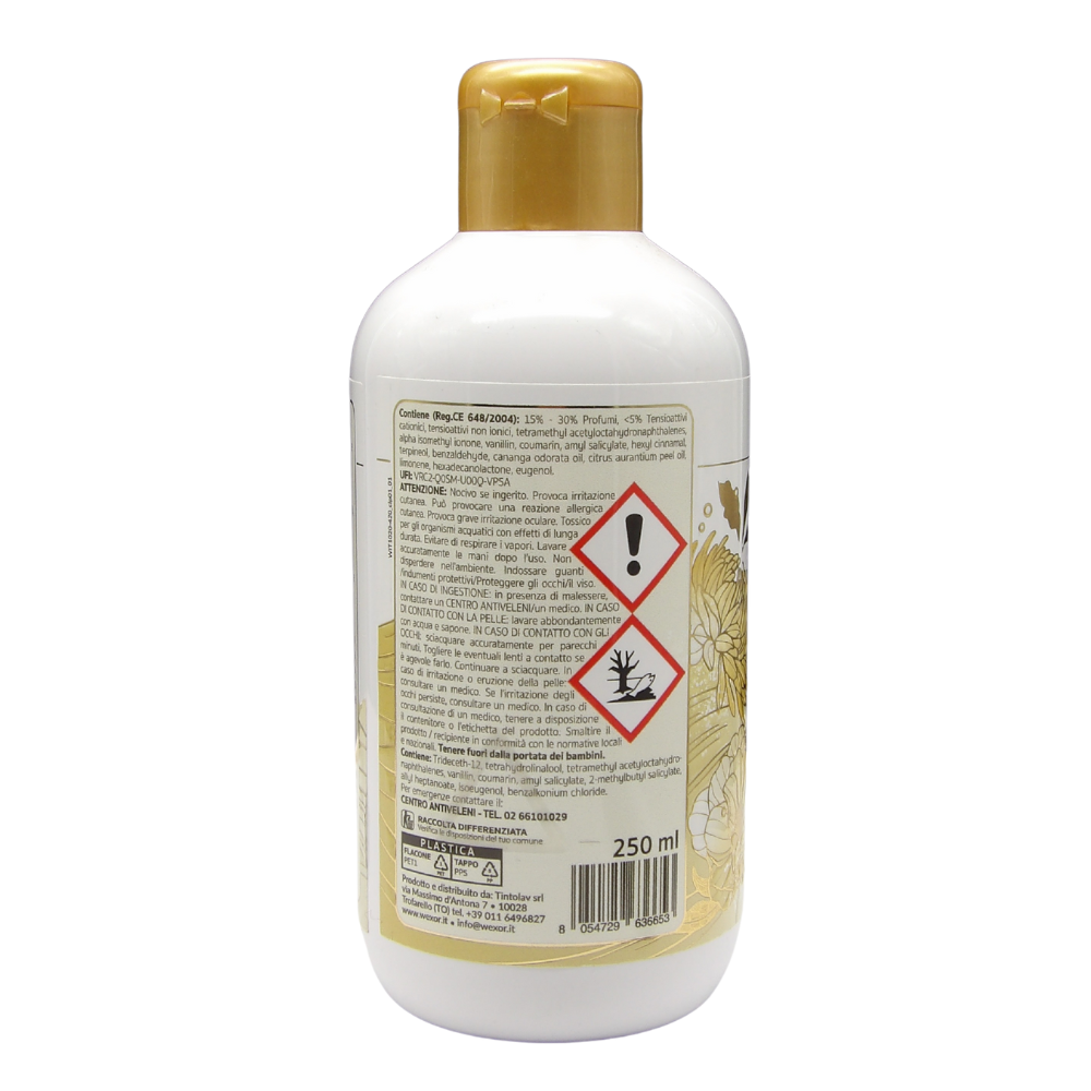 Wexór Essenza PROFUMA BUCATO VANILLA & THIARÈ Extra Parfum. Un Concentrato Di Morbidezza e Profumo Inebriante In Poche Gocce Di Prodotto 250ml