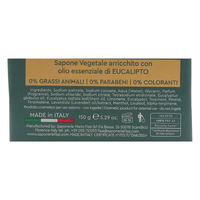 SAPONIFICIO VENEZIANO Sapone Solido Per Viso, Mani e Corpo, Arricchito Con Oli Essenziali. Senza Grassi Animali, Parabeni e Coloranti. Disponibile In Diverse Fragranze 150g (EUCALIPTO, Unità)
