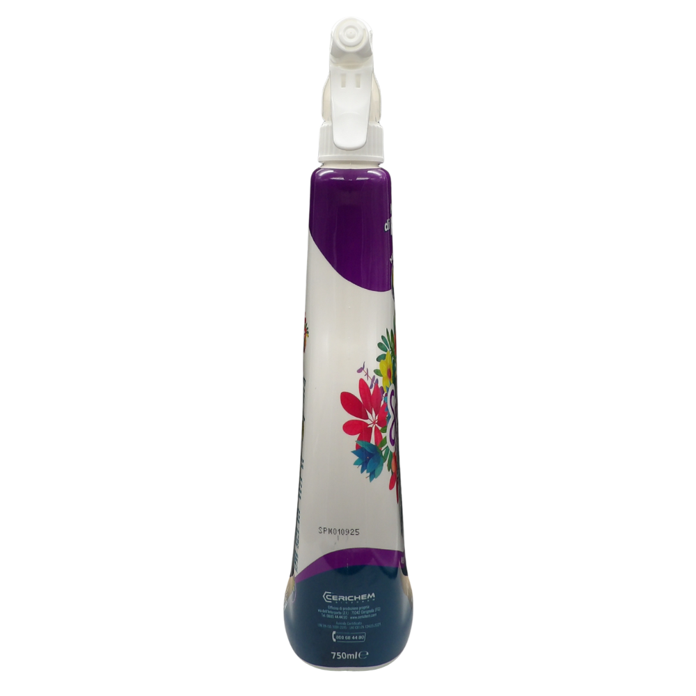 SPLENDEO Detergente Multiuso Spray, Profumatore Igienizzante Superconcentrato, MAGIA DI FRUTTA. Deterge, Rimuove Germi e Batteri. Per Ambienti, Tessuti, Superfici, Pavimenti 750ml