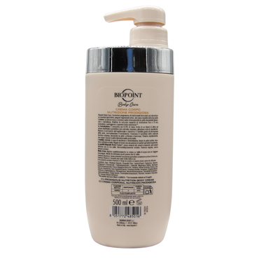 Biopoint - Crema Corpo Nutrizione Prodigiosa, Azione Nutriente e Protettiva per la Pelle Secca e Molto Secca, Ideale per Uomo e Donna, Dona Elasticità e Morbidezza, 500 ml