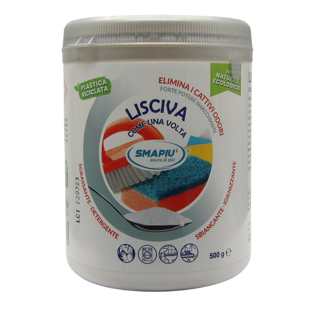 SMAPIU Lisciva, come una volta- Detergente e Sgrassante 100% eco - 500 gr (1)