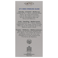 4711® Remix Cologne Sparkling Island I Eau de Cologne - fruttata - rivitalizzante - estate - la lime fruttata e fresca ora in una nuova miscela frizzante. I Spray con atomizzatore naturale da 100 ml