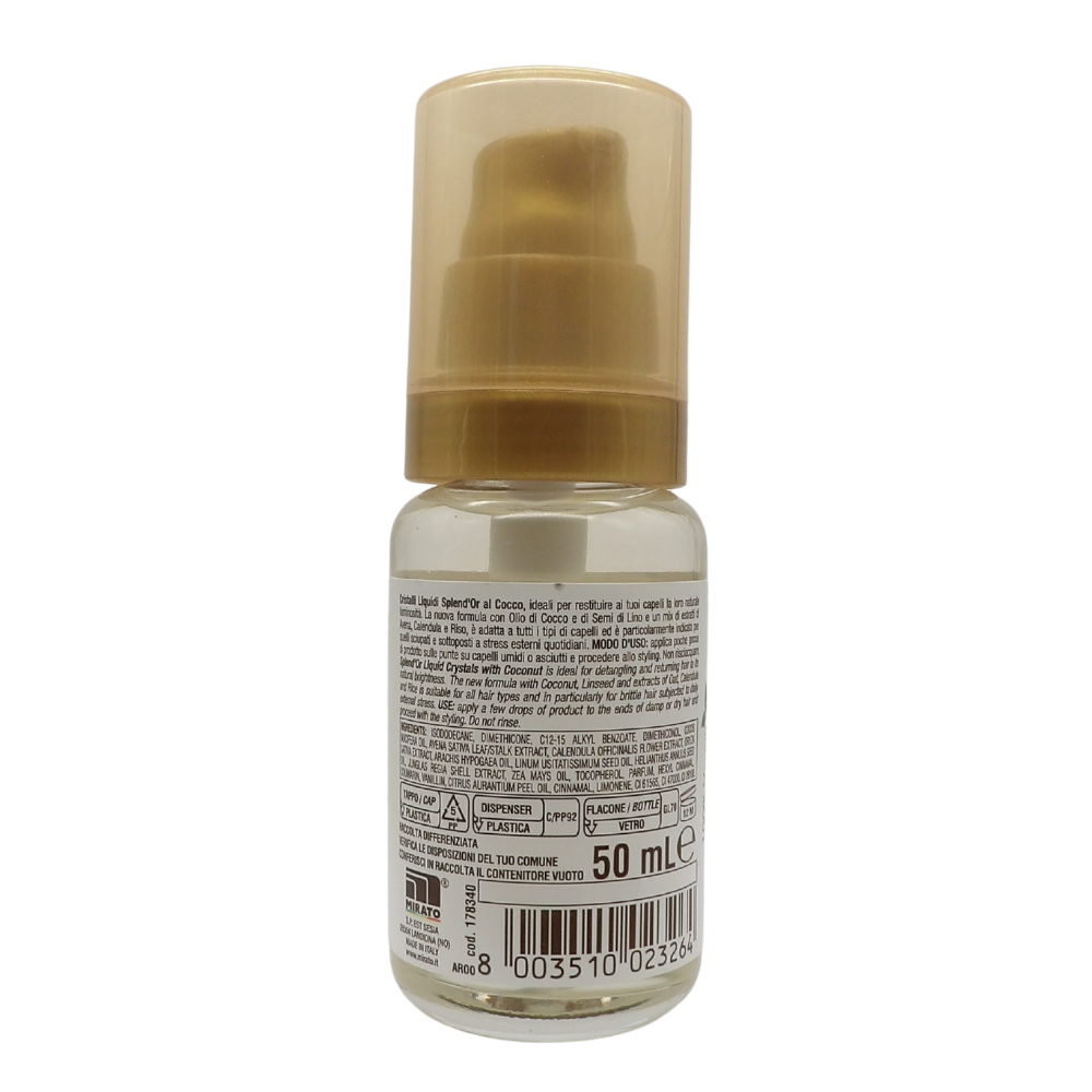 Splend'Or Cristalli Liquidi con Semi di Lino e Olio di Cocco, 50 ml