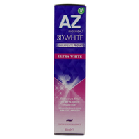 dentifricio sbiancante AZ 3D White Ultra White nel formato da 65 ml.