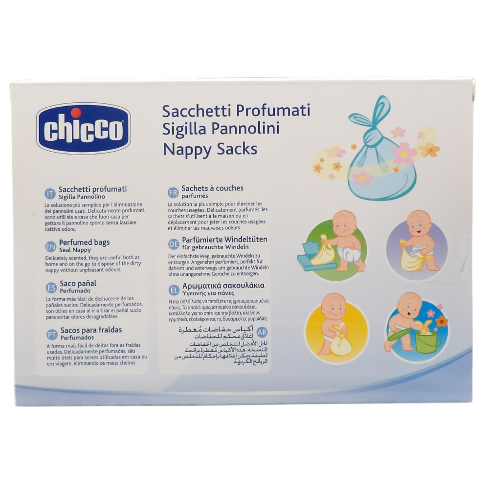 Chicco Sacchetti Profumati Sigilla Pannolini, 50 PZ