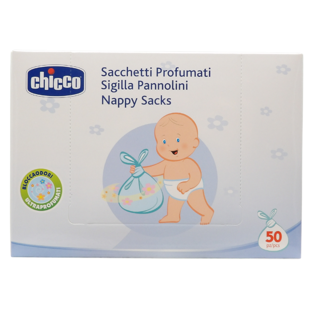 Chicco Sacchetti Profumati Sigilla Pannolini, 50 PZ