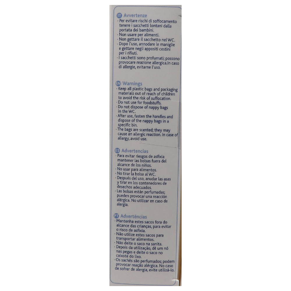 Chicco Sacchetti Profumati Sigilla Pannolini, 50 PZ