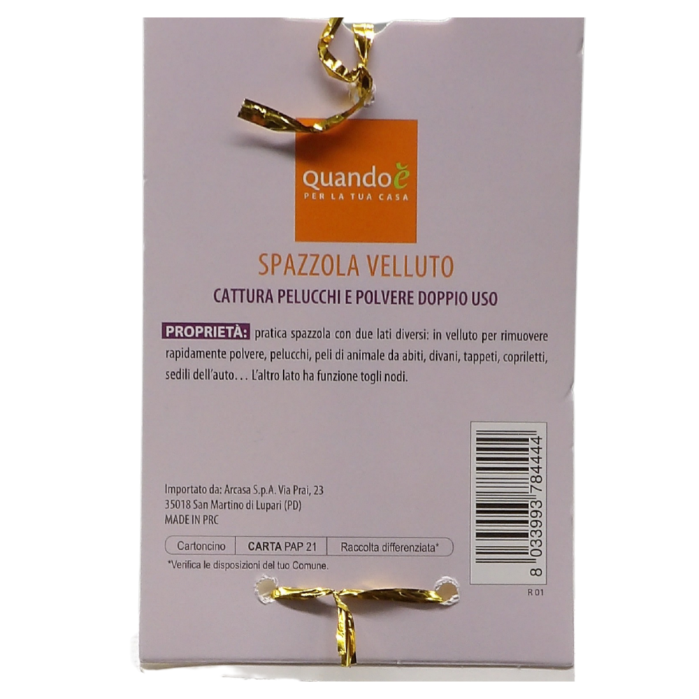 QUANDO E' SPAZZOLA LEVAPELUCCHI MANUALE: COMPATTA E SEMPLICE DA UTILIZZARE