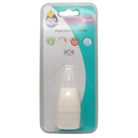 aspiratore nasale Neo Baby è un dispositivo manuale, specificamente progettato per neonati e bambini (dall'età di 0 mesi in su), che non sanno ancora soffiarsi il naso da soli. È dotato di un beccuccio morbido per garantire la massima delicatezza.